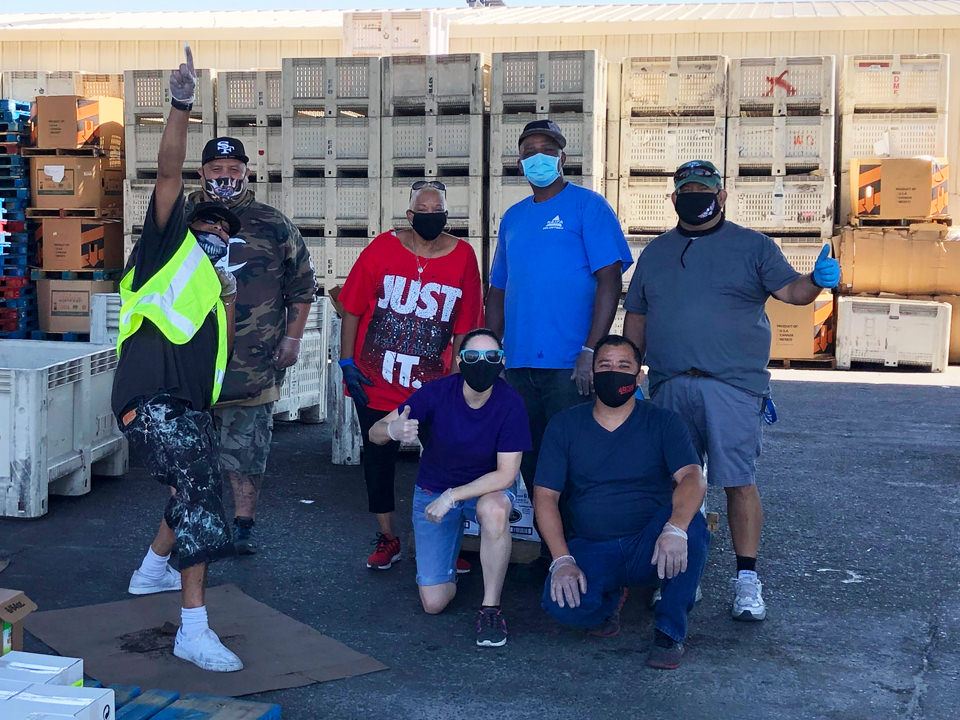 Line volunteers